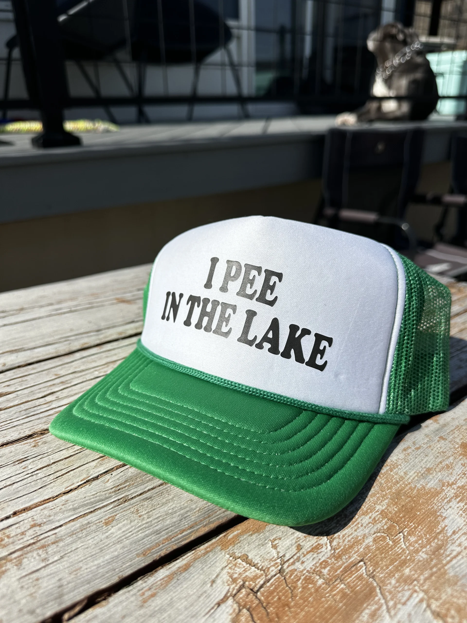 I pee in Lake Trucker Hat - Image 5