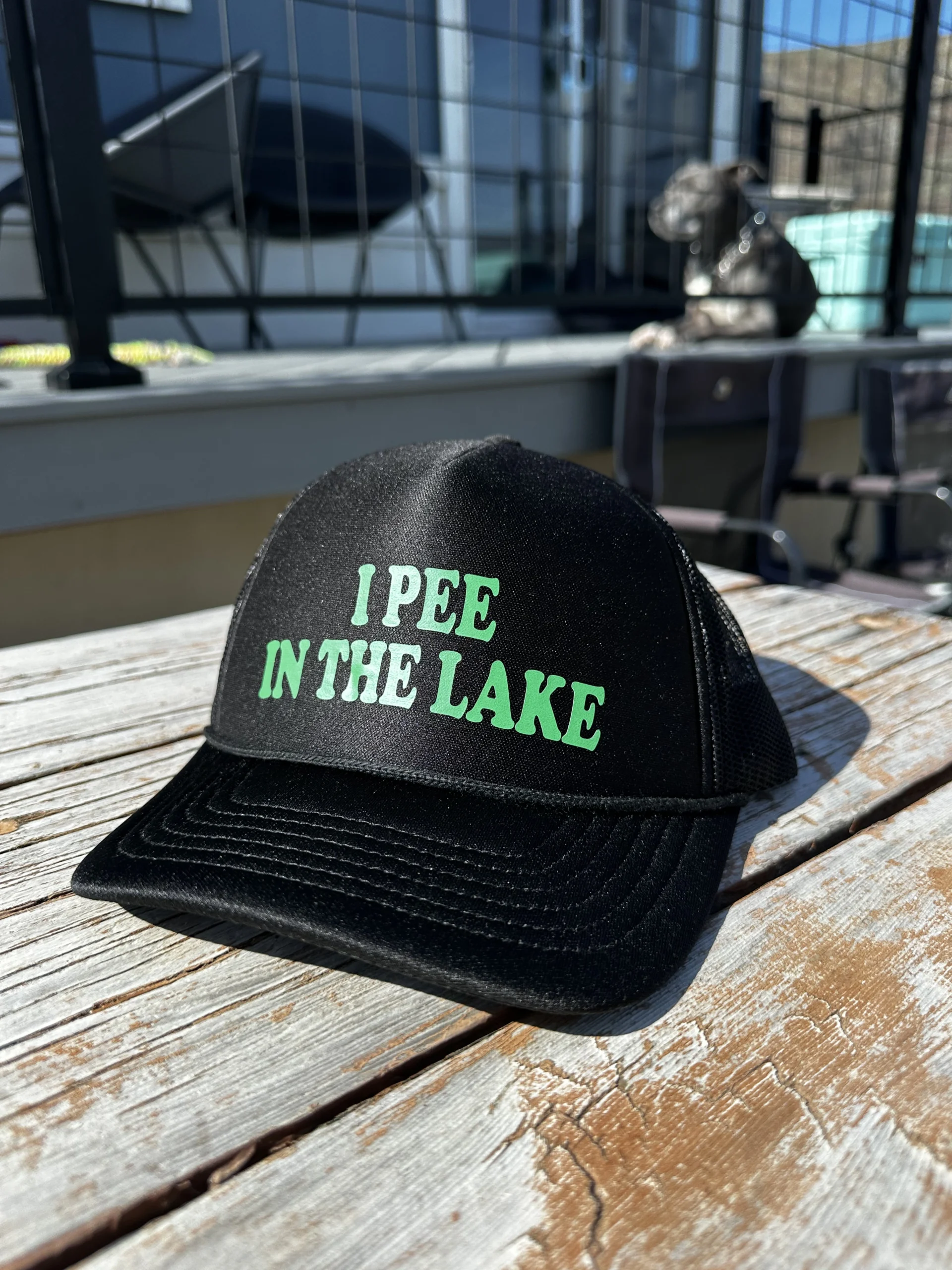 I pee in Lake Trucker Hat - Image 7