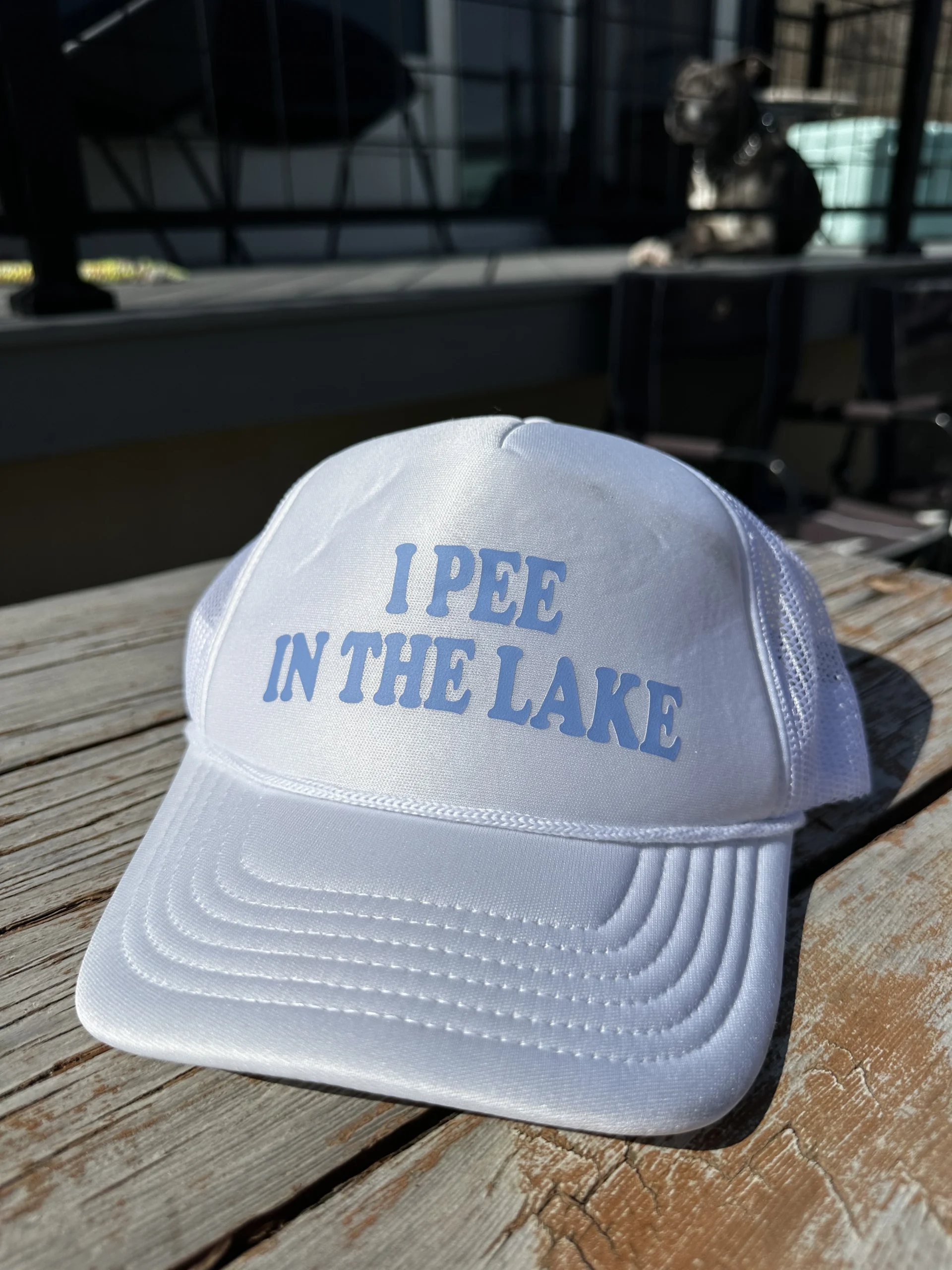 I pee in Lake Trucker Hat - Image 9